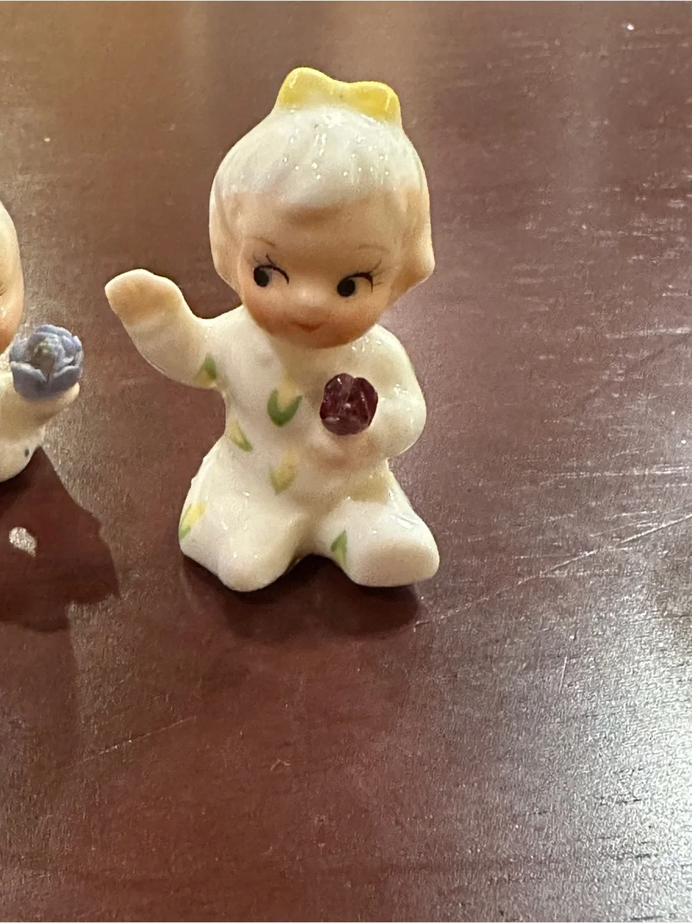 Vintage Ceramic Baby Figurines Set of 3 Made in Taiwan
